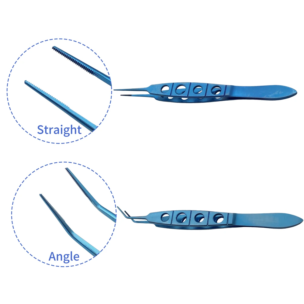 Titanium Precision Fragment Gripping Forceps Autoclavable  Ophthalmic Crushing Nucleus Surgical Instrument