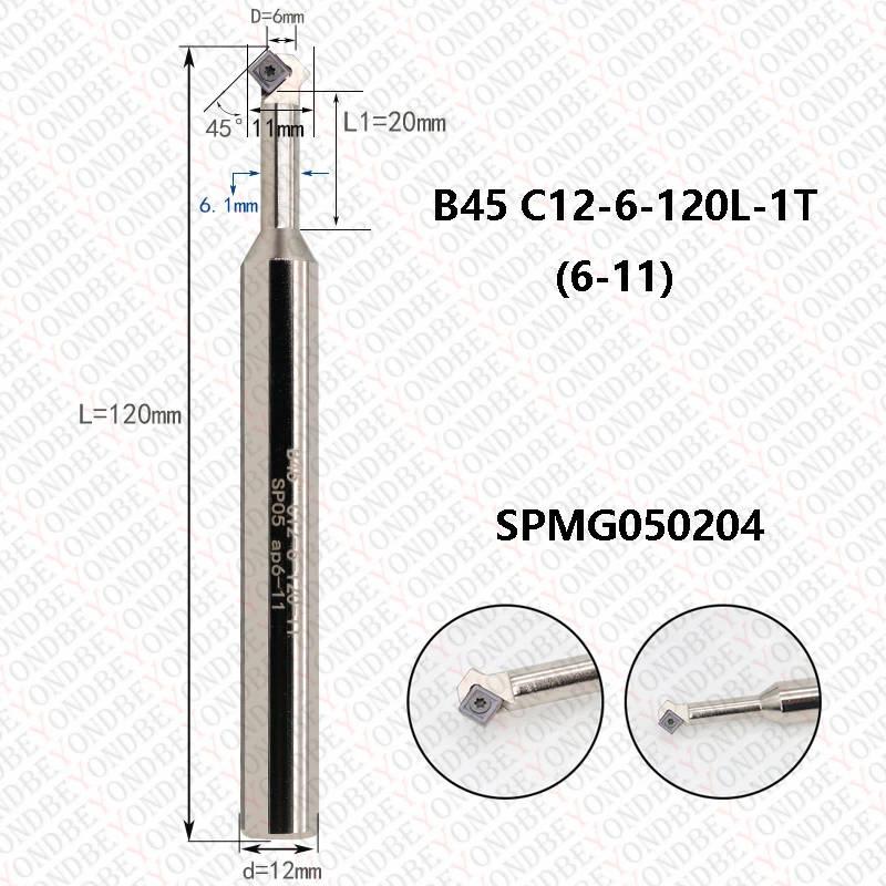 BEYOND TFD45 B45 45 Degree Position Chamfering Cutter Drilling use SPMX TCMX SPMG SCMT Carbide Insert Milling Cutter CNC Endmill