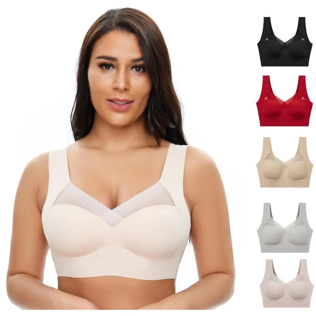 Hot Sale Push Up Wireless Lace Bra Top Women Plus Size Bralette Underwear Lingerie Bralette