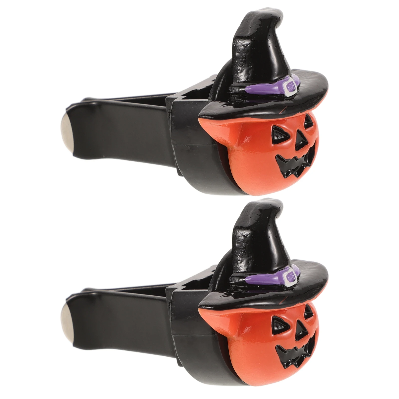 

2 Pcs Car Perfume Ornaments Decor Romantic Air Freshener Vent Clip Decoration Halloween Orange Diffuser