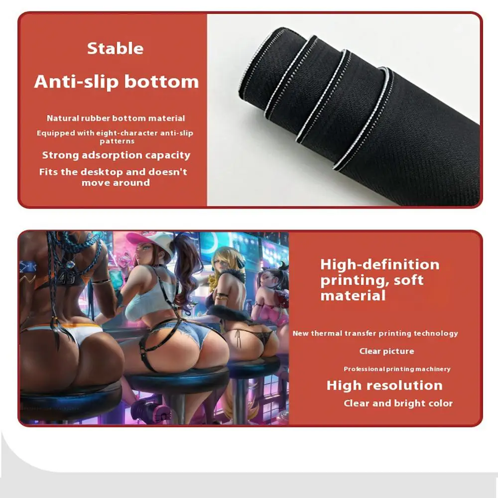 แผ่นรองเมาส์ลายอนิเมะสวยงาม แผ่นรองเมาส์สำหรับเล่นเกม แผ่นรองเมาส์ลายสวยงาม แผ่นรองเมาส์สำหรับคอมพิวเตอร์