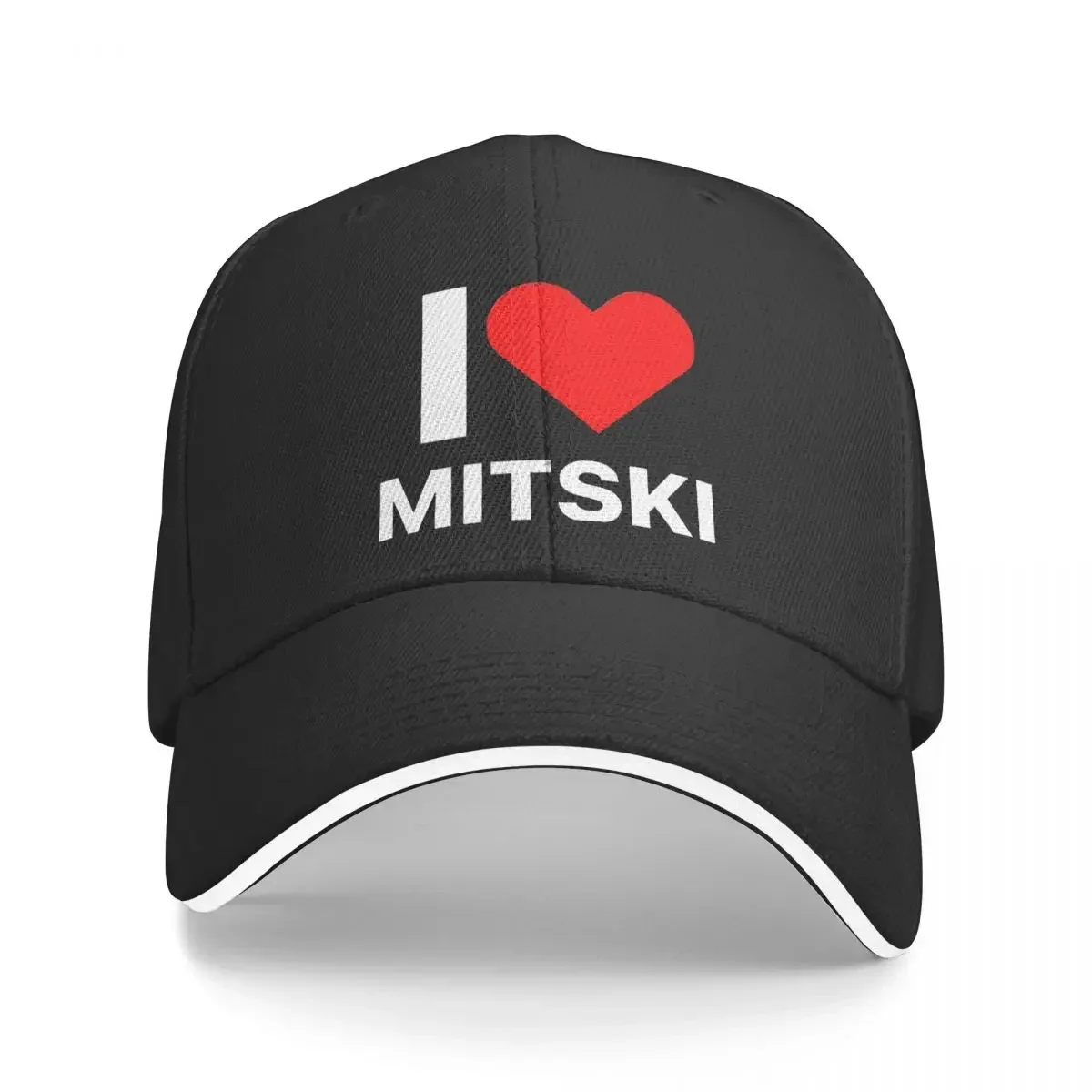 Funny I Love Mitski Baseball Caps Hip Hop Indie Pop Folk Band Music Sandwich Hats Men Women Adjustable Sun Hat Workouts