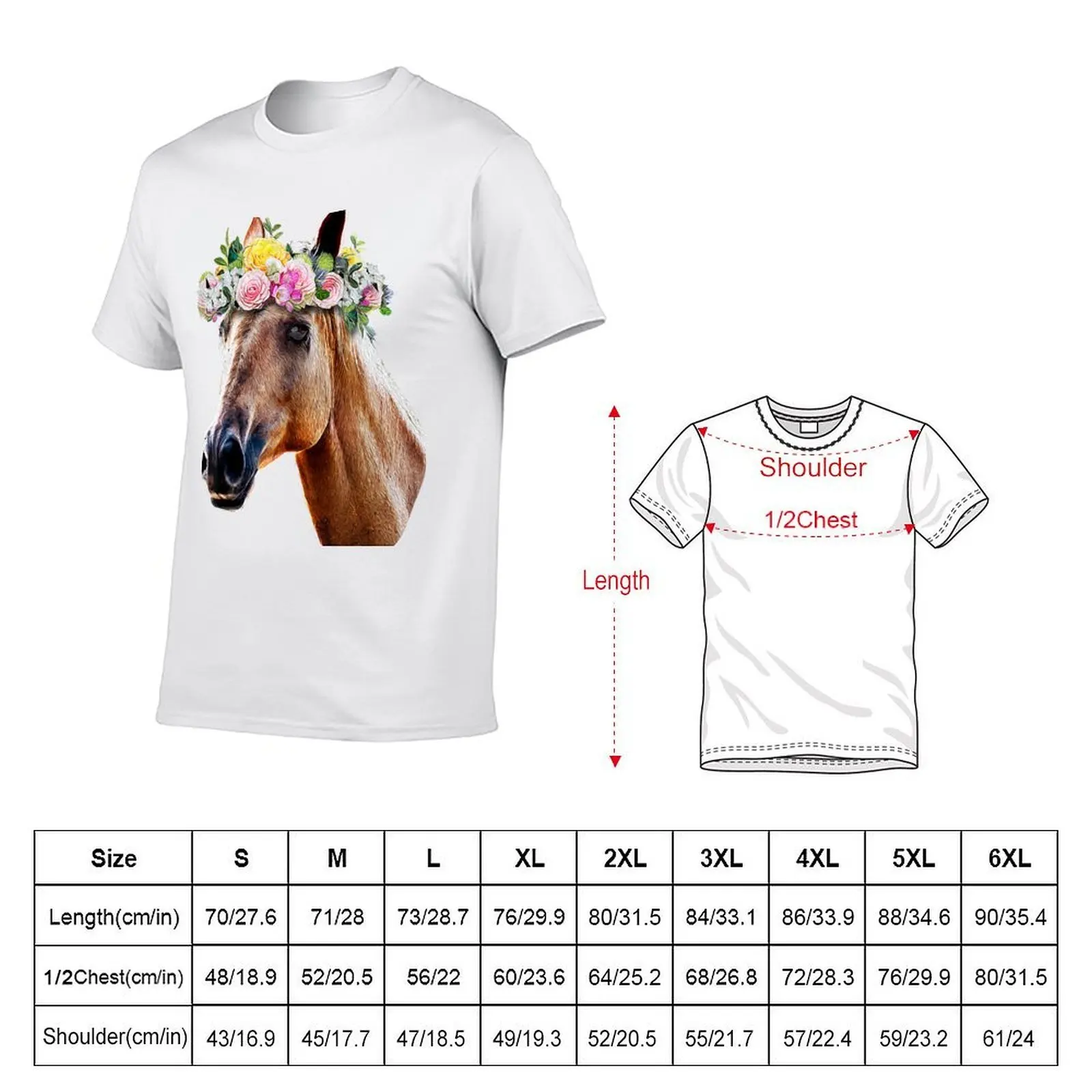 Floral Horse Horseback Riding Equestrian Farm Funny Animal Lover T-Shirt man graphic t shirt man t shirts for men T-Shirt