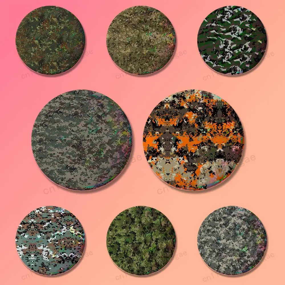 

Flecktarn Camo Art Custom Badges 25 32 44 58 75 mm Brooch Backpack Hat Enamel Pins Accessories Toys Gifts