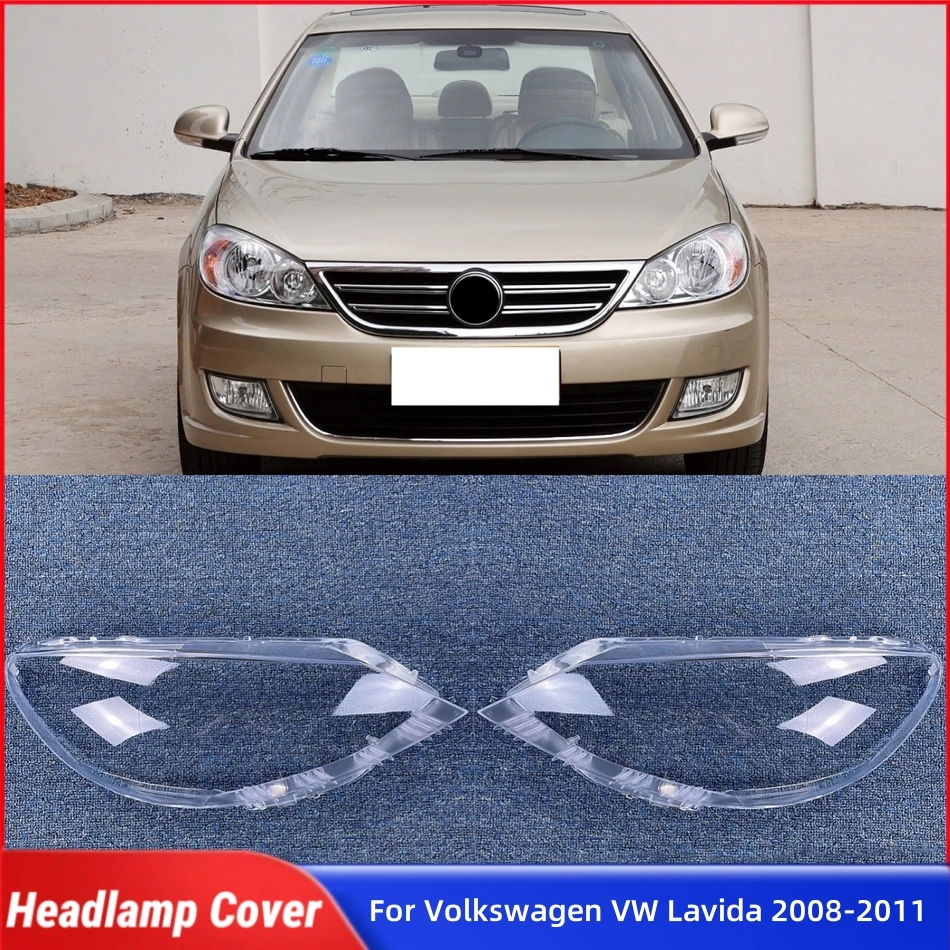 

For Volkswagen VW Lavida 2008 2009 2010 2011 Accessories Lampshade Headlight Shade Car Front Headlight Lens Cover Lights Shell