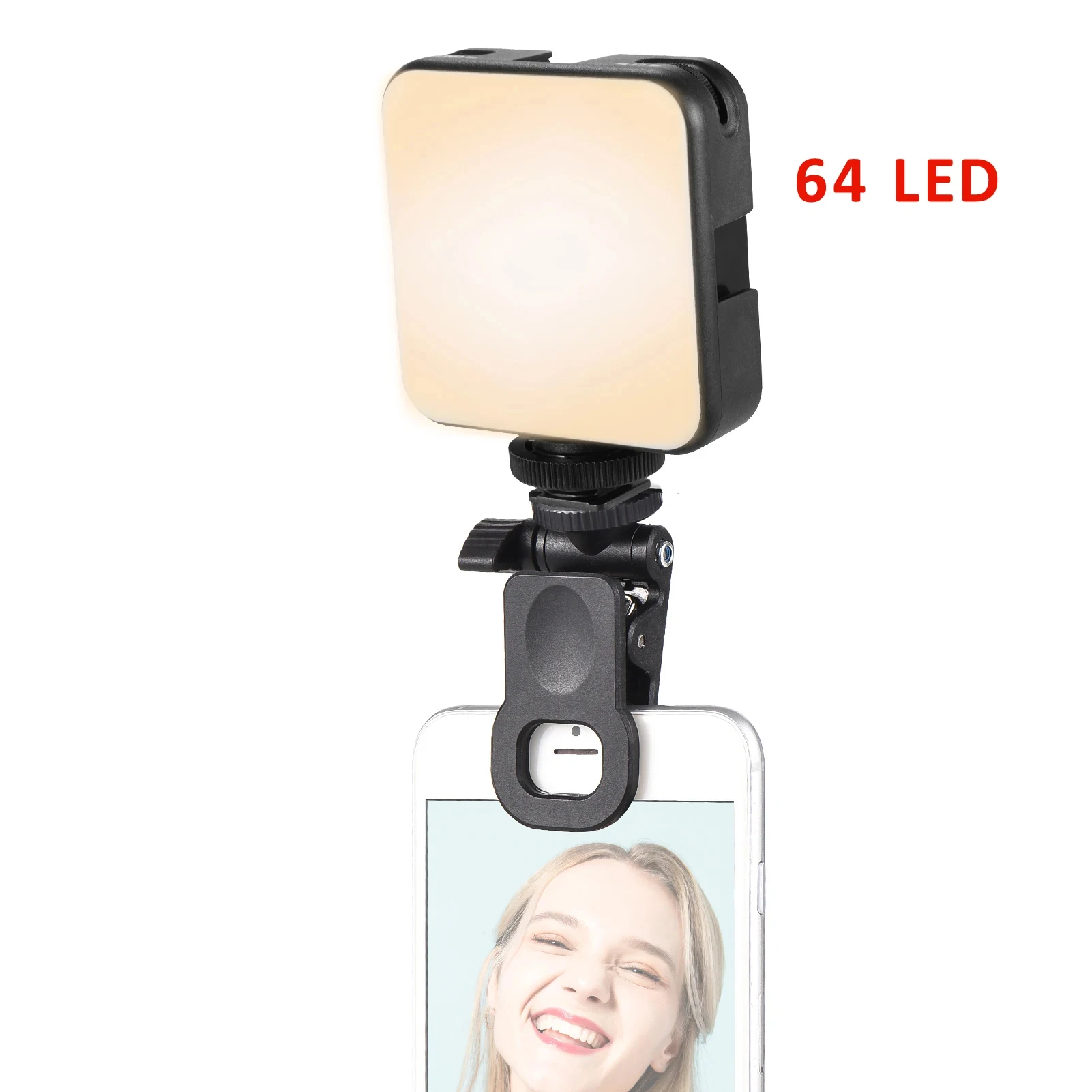 Selfielamp voor mobiele telefoon, 120 leds, 2500-9000 K, dimbare