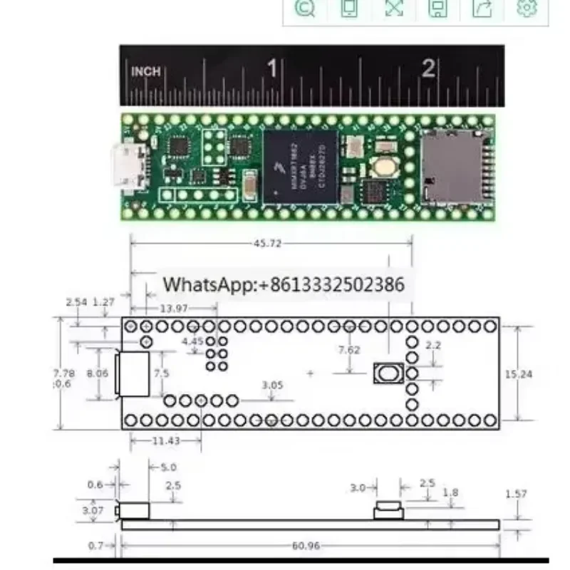 Teeny 4.1 DEV-16771 NXP iMXRT1062 Mini Computer
