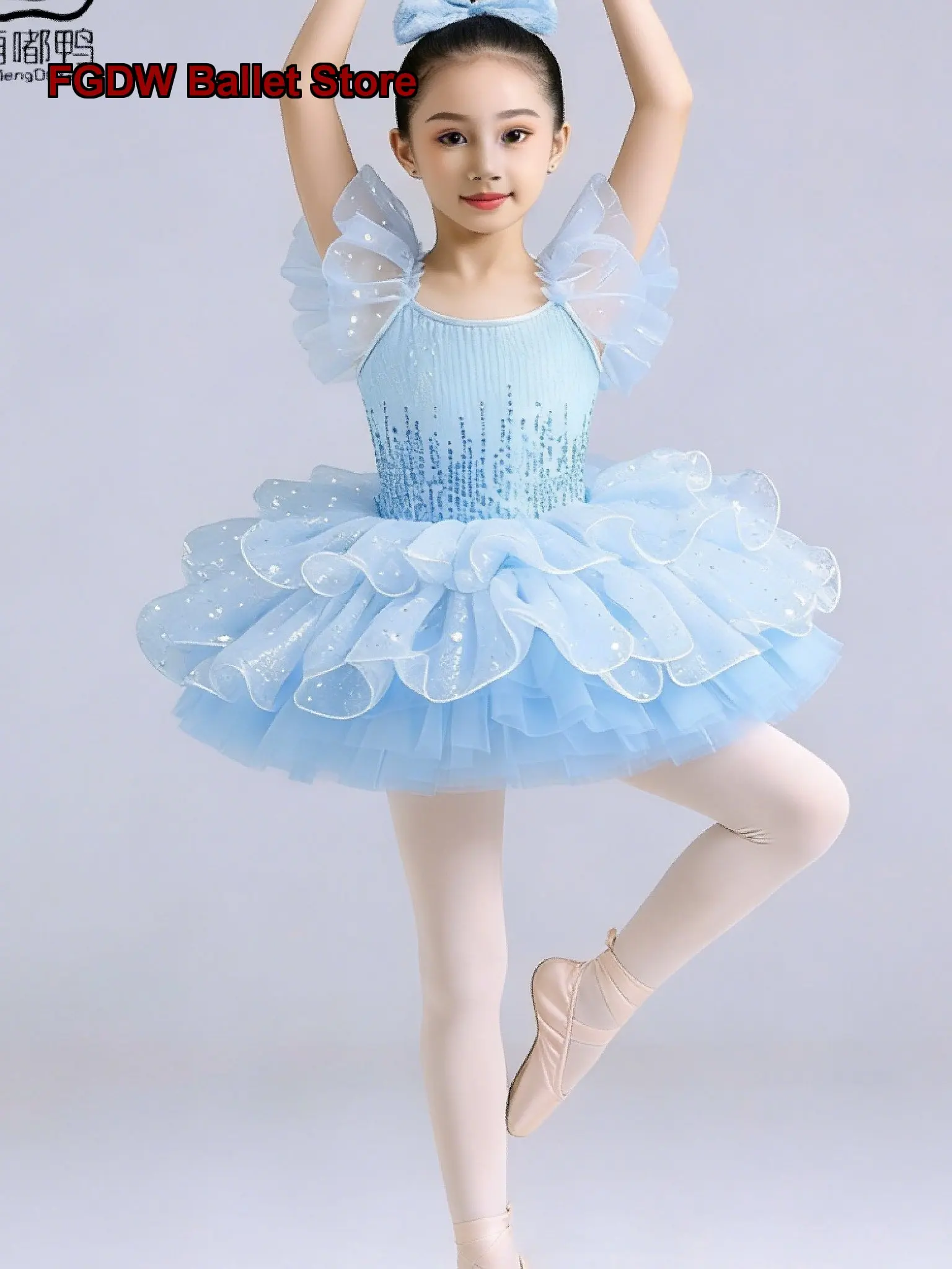 children's-girls-cute-sequin-puffy-tutu-performance-tutu-kindergarten-stage-show-kids