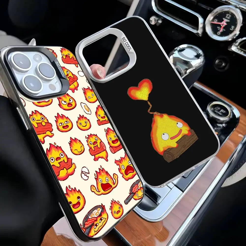 

Cute C-CalciferS Phone Case For iPhone 16,15,14,13,12,11,Mini,Pro,MAX White Matte Shockproof Cover