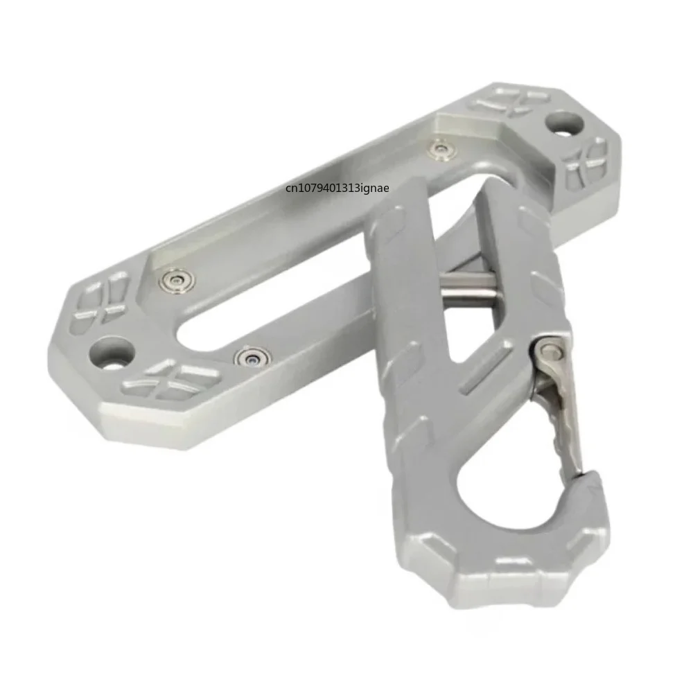 Heavy Duty Winch Rope Guide and Trailer Hook Kit for Tank 300 Haval H9 Front Bumper, Off-Road Recovery Cable Guide Accessories