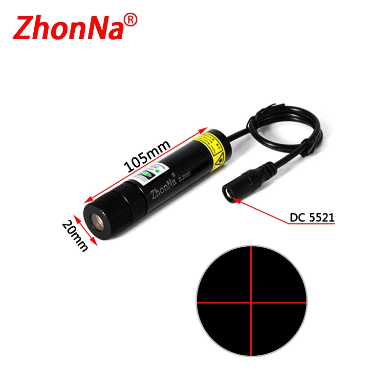 660nm Rot holzbearbeitung und stein schneiden ausrüstung laser positioning modul 200mW Horizontale linie und Kreuz Optional DC3V zu 24V