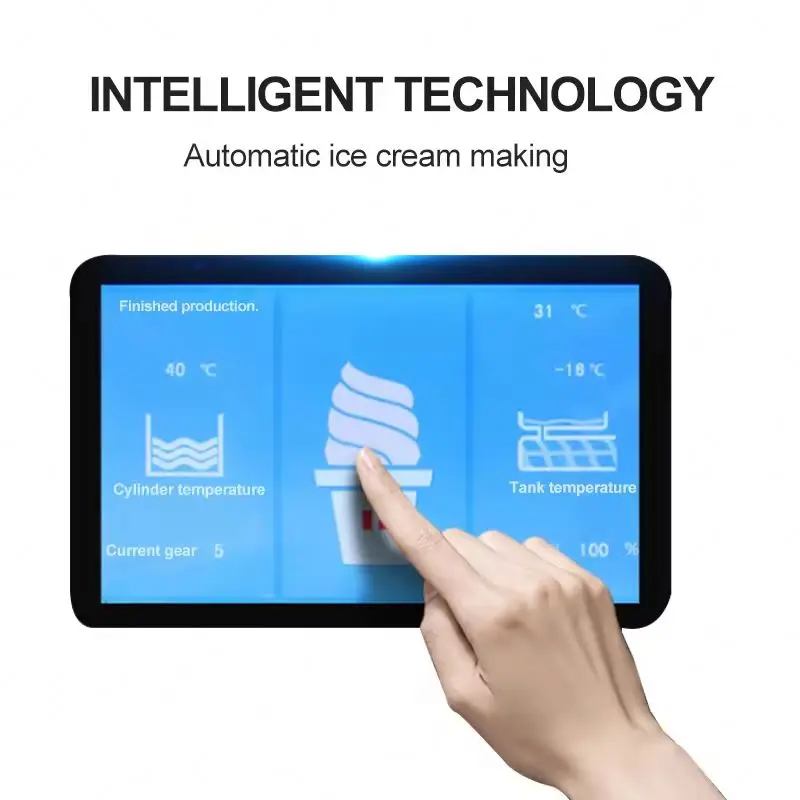 Coffee Shop Commercial Soft Serve Ice Cream Making Machine 220v Small Mini Soft Home Ice Cream Maker Gelato Ice Cream Machine