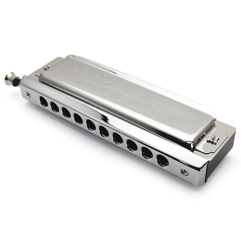 Harmonica SWAN Chromatic Blues Harmonica C Key w/ 10 Holes 40 Tone NEW