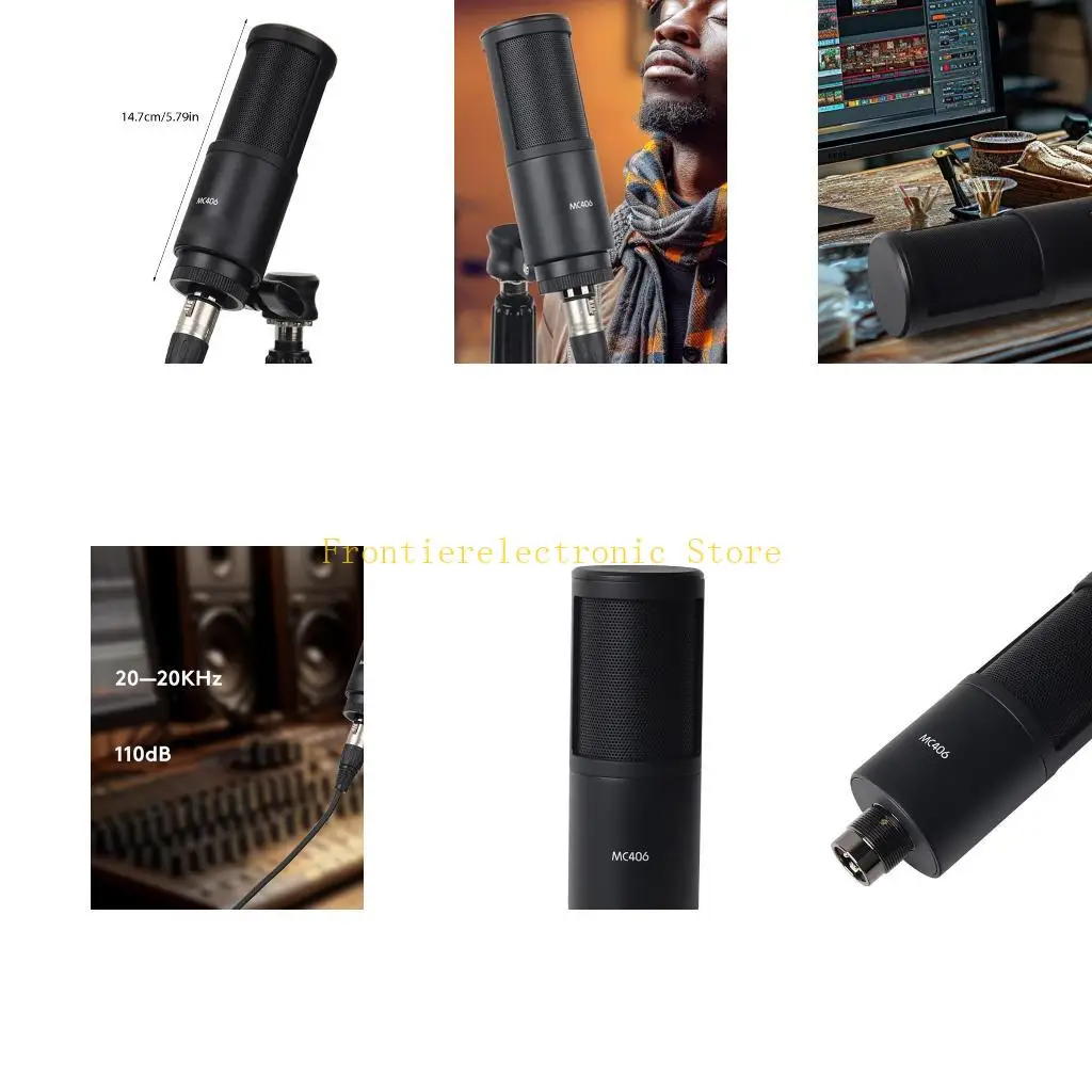 G8DB MC406 USB Condenser Microphone For Podcasters And Streamers Multiple Pattern