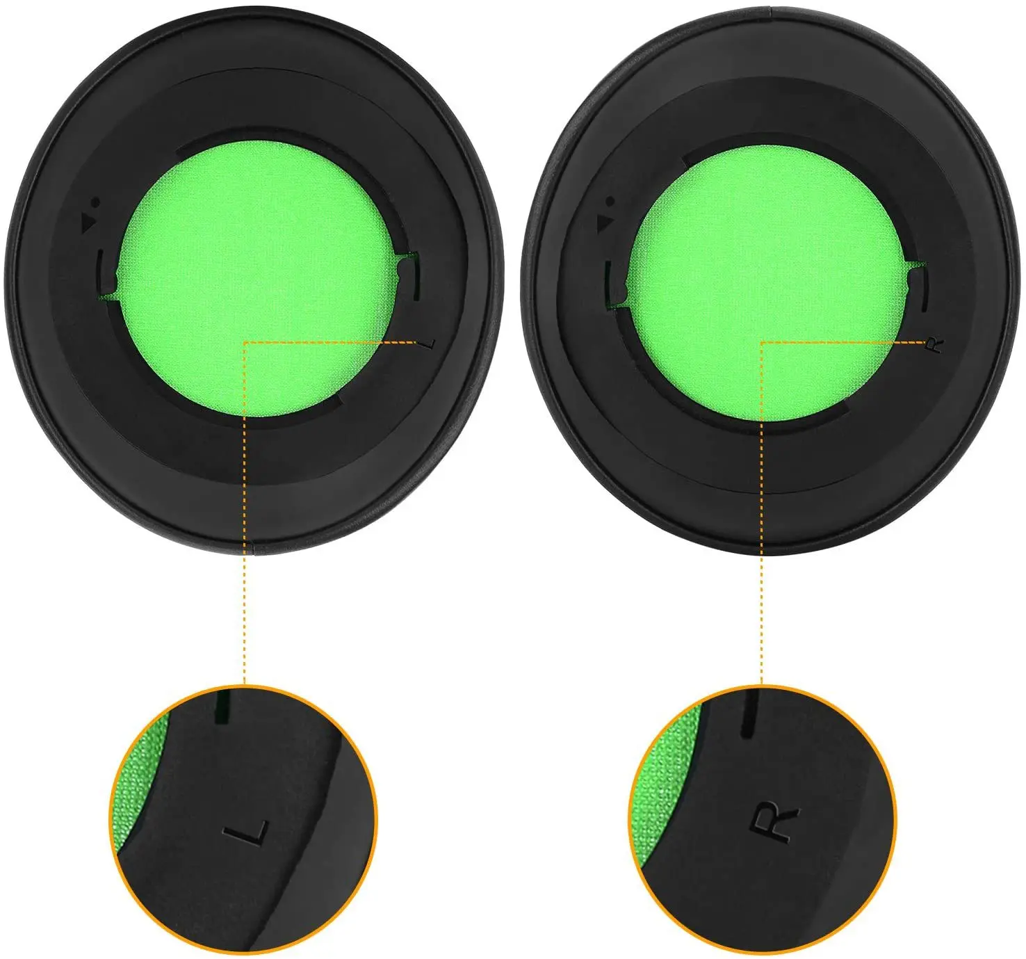 استبدال بطانة للأذن غطاء للأذن وسادات الأذن عقال ل Razer Kraken 7.1 Chroma V2 USB الألعاب برو V2 بطانة للأذن غطاء الوسادة