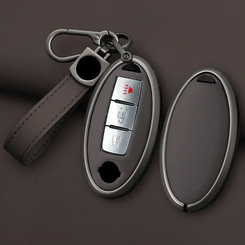 

For Nissan Leaf Micra Qashqai J11 J10 X Trail T32 Versa Note Patrol Key Fob Cover 3 Buttons Car Key Case Cover Shell Accessories