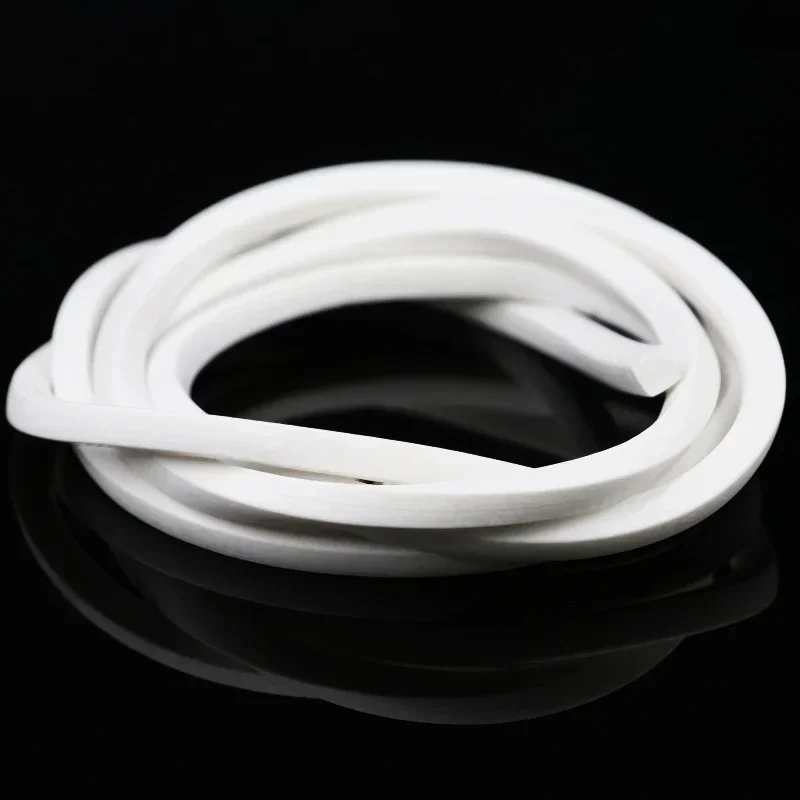 White Silicone Foaming Sealing Strip Trim Seal for Windows Doors Noise Reduction insulated Gasket Silicon Rubber Sponge Strips