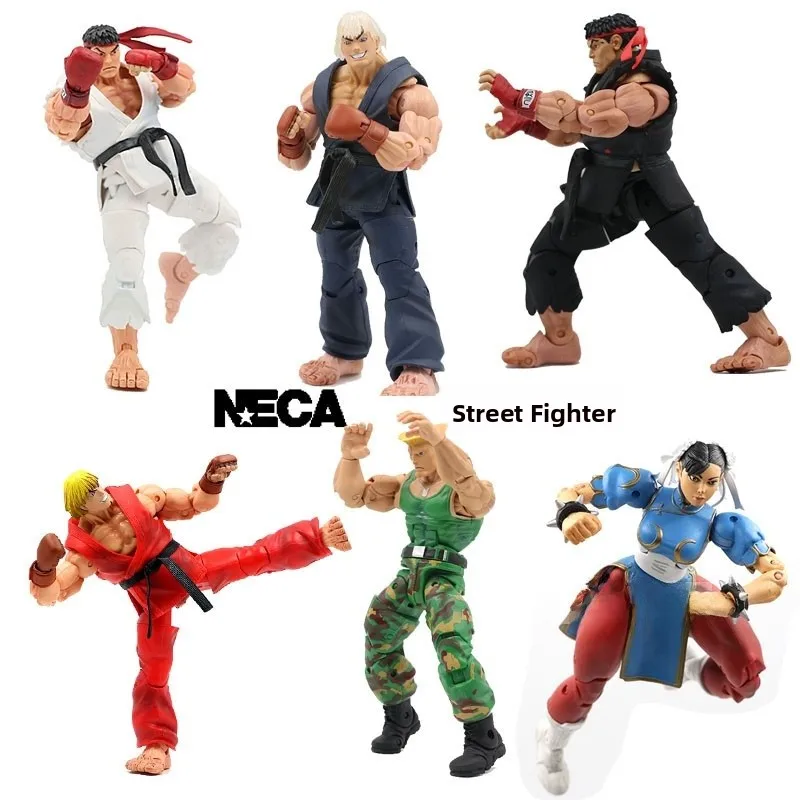 

NECA Street Fighter Action Figure White Dragon Chun Li Red Ken Ancient Glory Collectible Toy Model Anime Gng Figure
