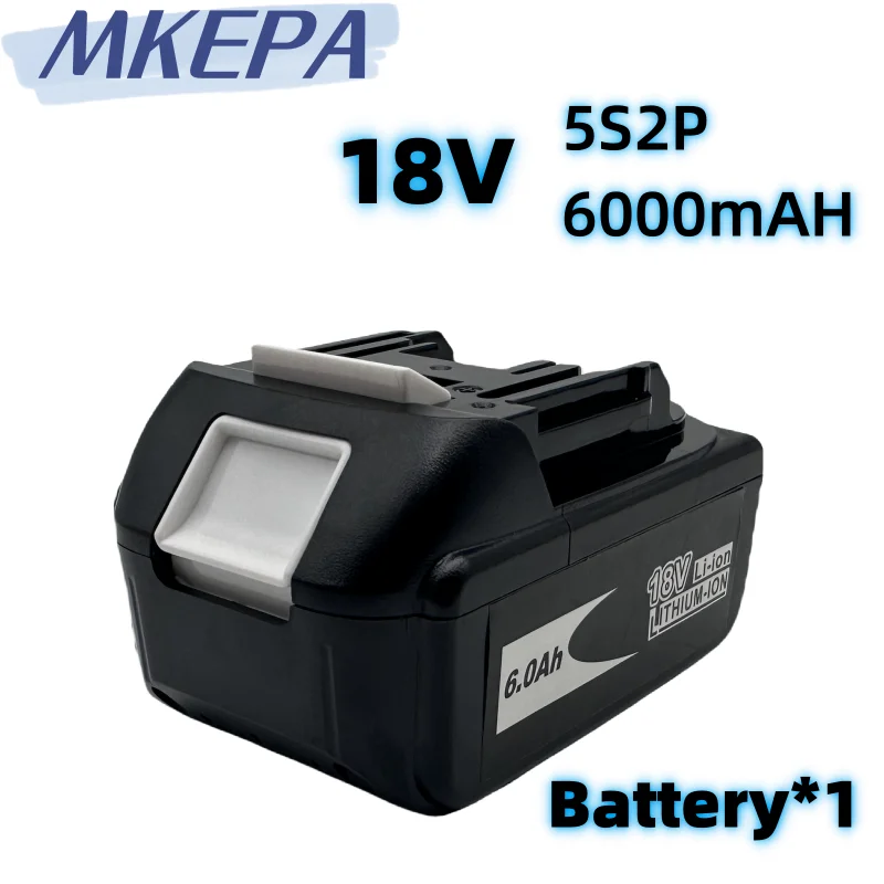 Imagem -02 - Bateria de Substituição Li-ion para Makita 18v 6000mah 18650 Ferramentas Elétricas Recarregáveis Led Lxt Bl1860b Bl1860 Bl1850