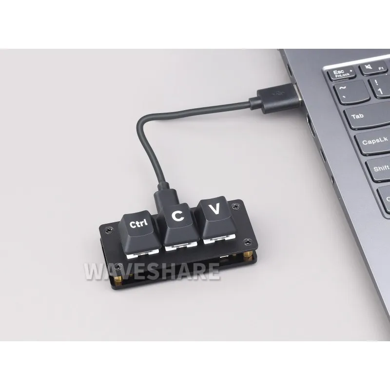 teclado-de-atalho-ctrl-c-v-para-programadores-placa-de-desenvolvimento-de-3-teclas-adota-chip-microcontrolador-rp2040