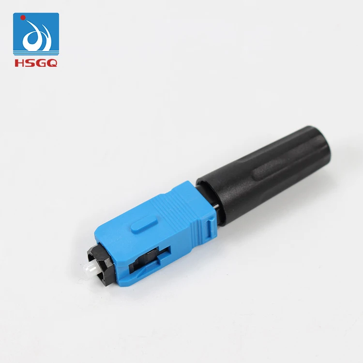 HSGQ FTTH Optical Fiber Optic Field Assembly Quick Connector SC APC UPC Fast Connectors