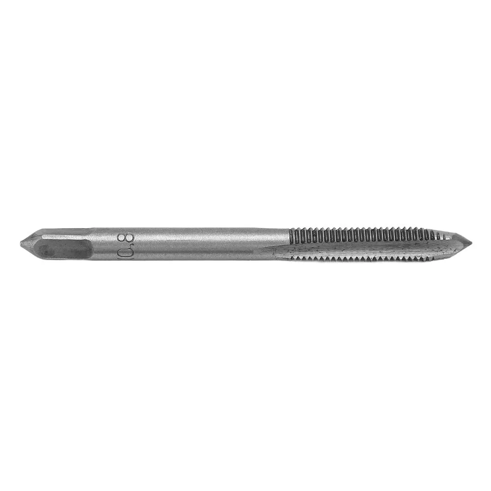 2PCS M3 x 0.5mm / M4 x 0.7mm / M5 x 0.8mm Metric Tap Metric Thread High Speed Steel Straight Flute Tap Tapping Tool Metalworking