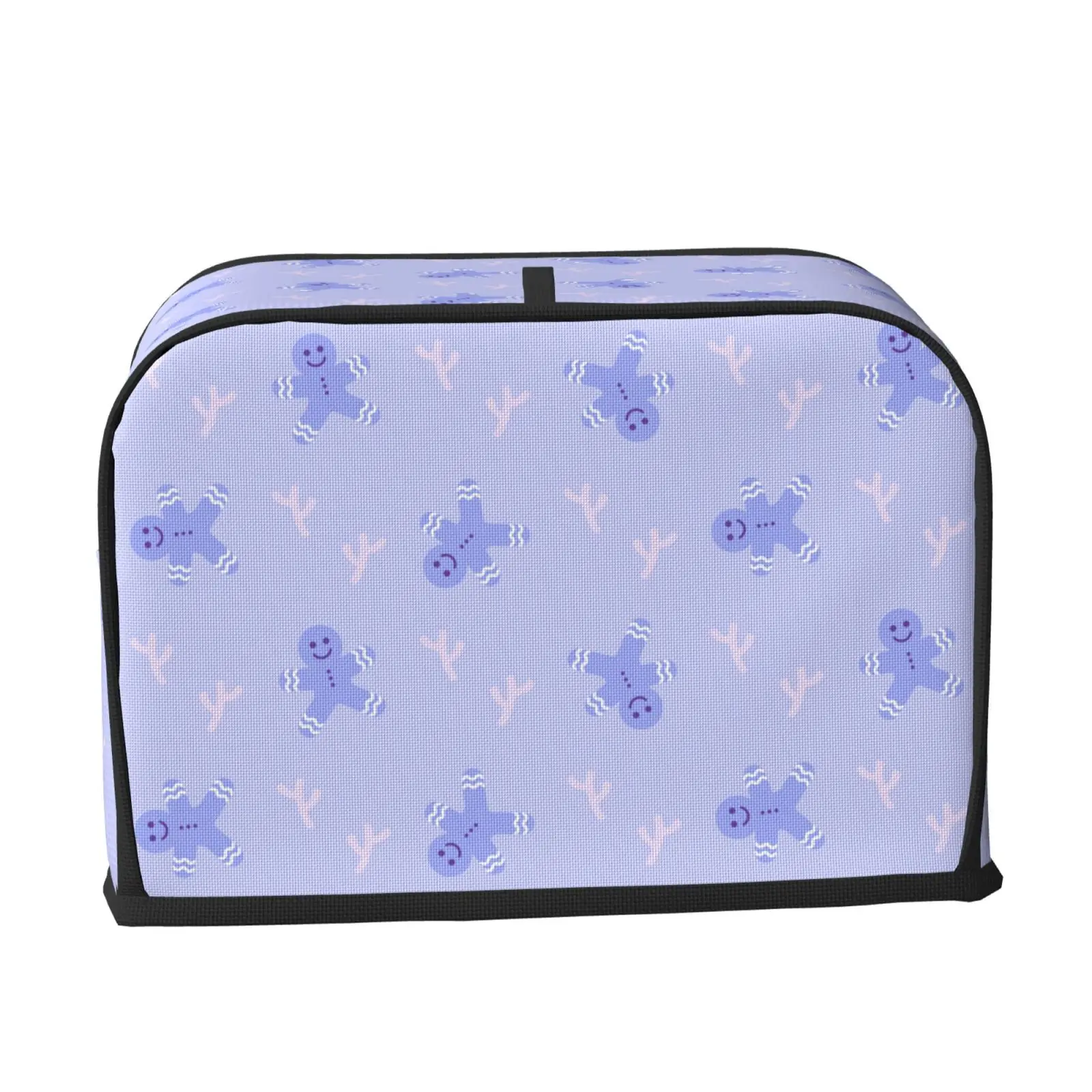 Christmas gingerbread Man 2/4 Slice Toaster Cover with Pockets,Dust and Fingerprint Protection,Small Appliance Cover