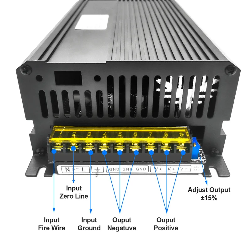 1500W Switching Power Supply AC 110VAC/220VAC to DC 12V 13.8V 24V 36V 48V 60V 72V 80V 90V MS-1500