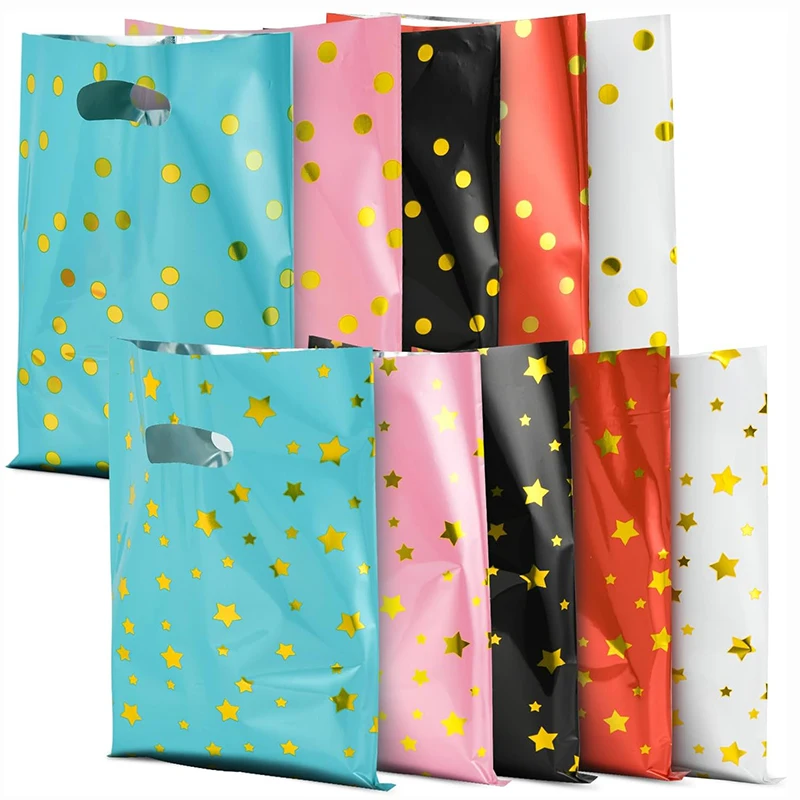 

100 шт. пакеты для вечеринок, маленькие подарочные пакеты, объемная сумка для подарков для детей и взрослых, сумка для дня рождения, детского душа, свадьбы, Дня благодарения, Рождества