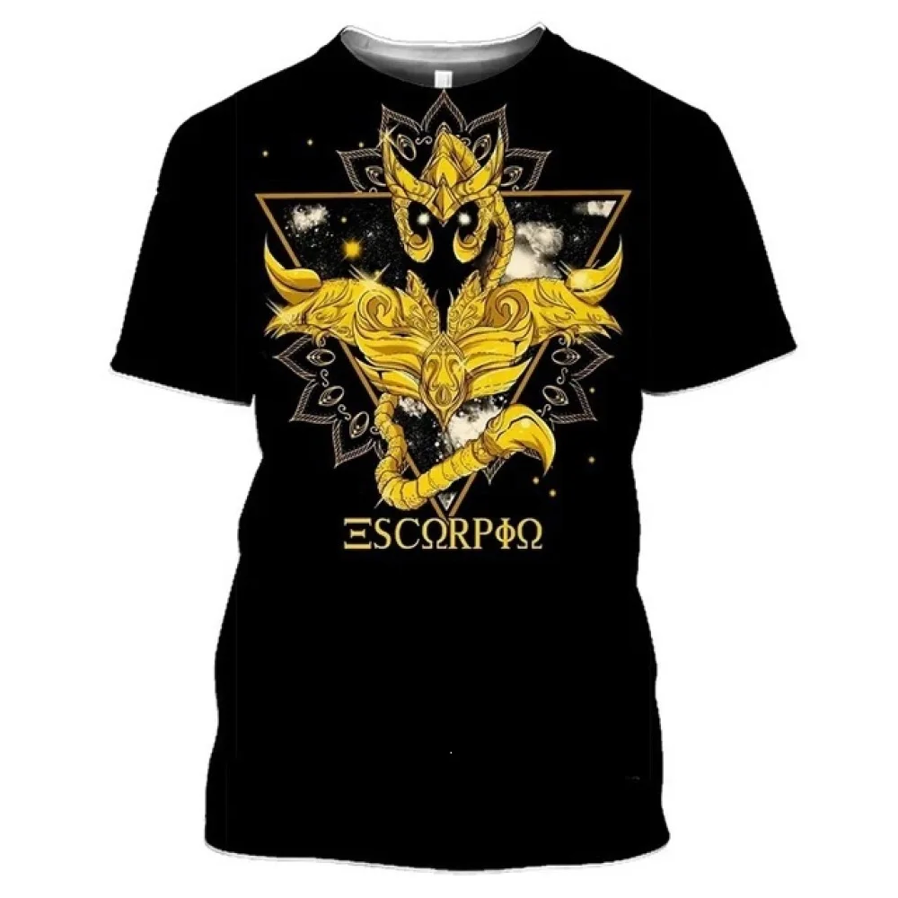 Streetwear Mens 3D Graphic T Shirt Anime Hero Pattern Casual Short Sleeve Loose Breathable Summer Fitness Fashion Tee Top