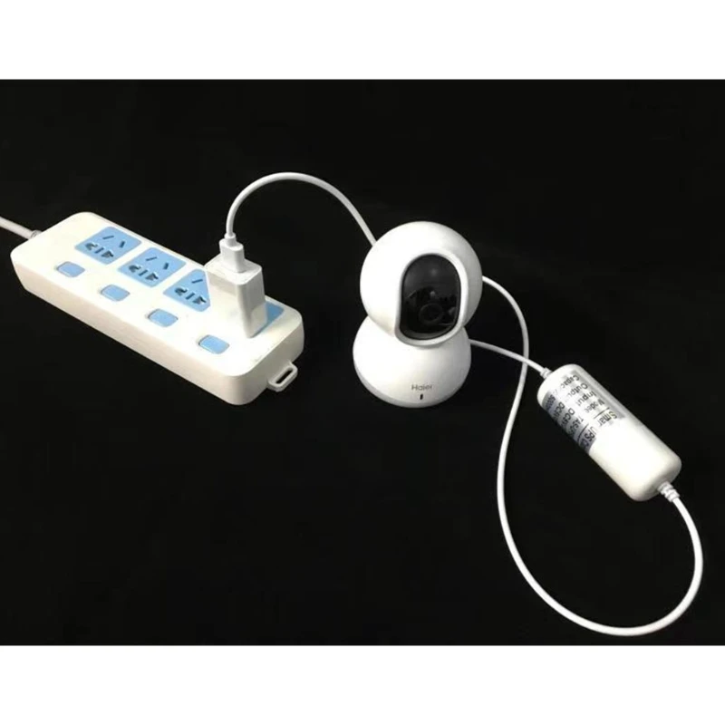 Imagem -02 - Mini Bateria Backup 5v Fonte Alimentação Ininterrupta Bateria Integrada para Câmera Segurança Adaptador