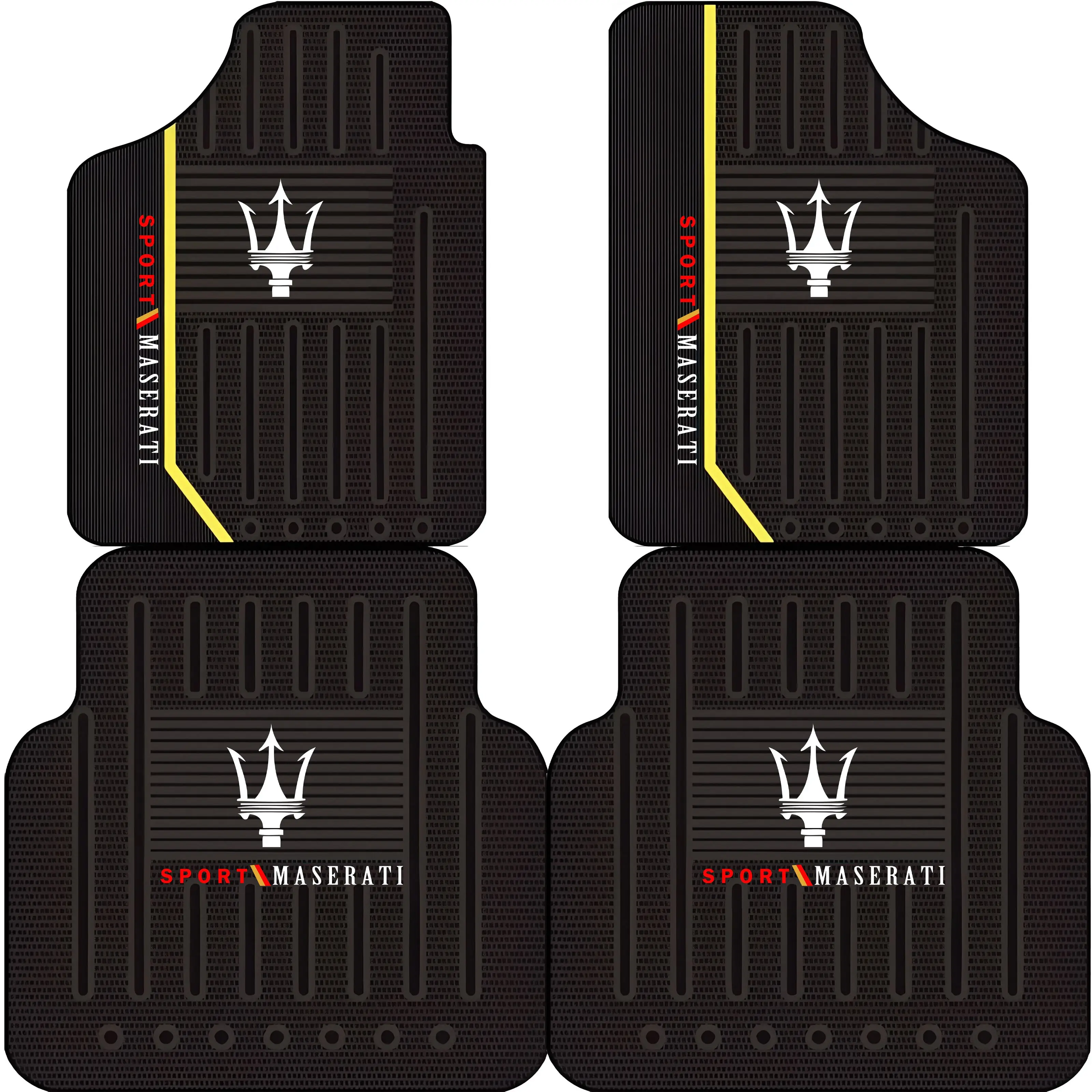 Tapis de sol de voiture avant et arri�re, coussin de Protection de sol pour Maserati Quattroporte Spyder Levante GranTurismo Mc20