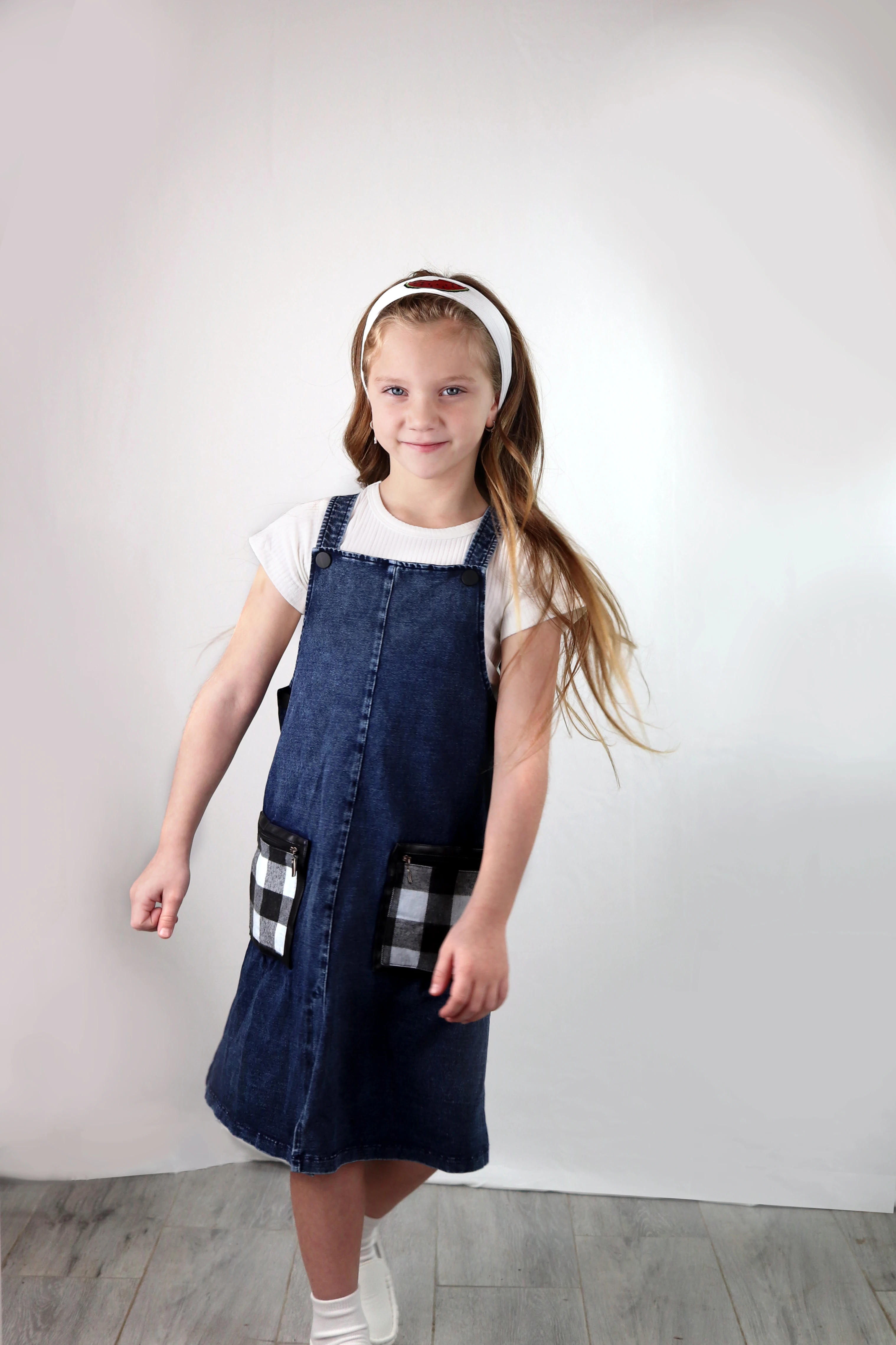 Girls braces dress stonewash kids dresses for girls summer casual children clothing kids dress blue denim with zipper pocket