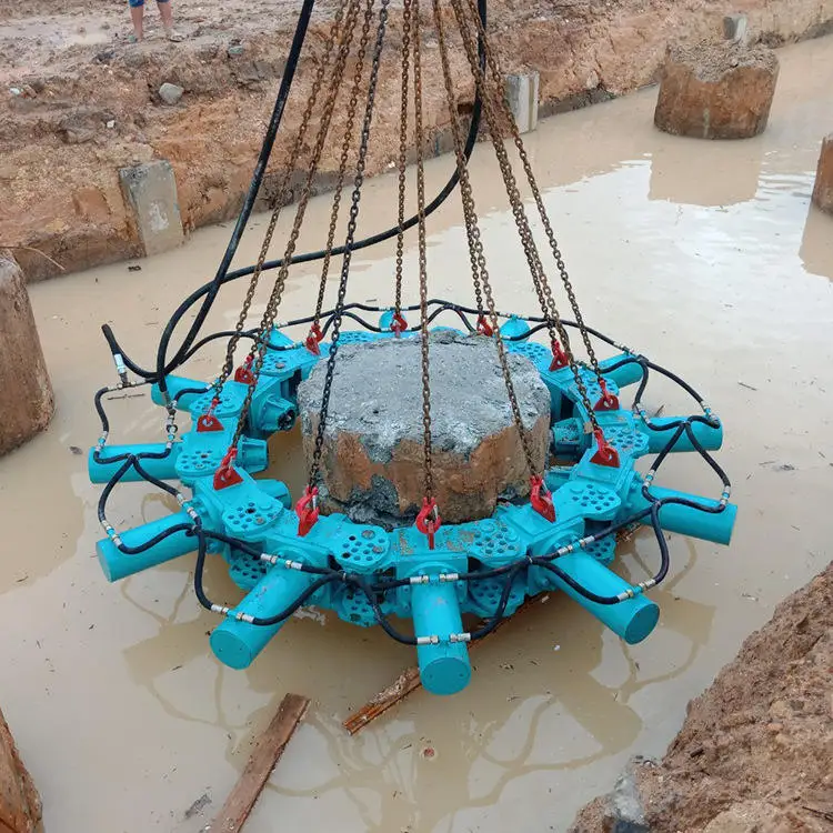 Hydraulic Pile Breaker for Round Pile Head Removal Machine Excavator Mounted Pile Cutter for 10-35 Ton Digger Global Shipping
