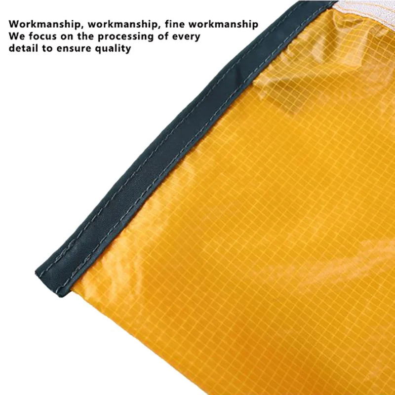 Waterproof Pocket Zipper Nylon Coated Silicon Hook Pouch Portable Organizer Reusable Outdoor Camping Hiking Storage Bag Travel