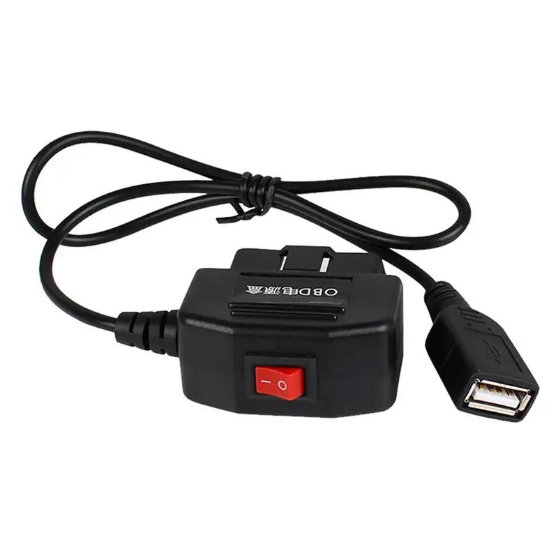 ABTU-Car DVR Hardwire Kit For Low Vol Protection 5V 3A USB Port Car Charge Cable OBD Dashcam 24H Parking Monitoring Accessory