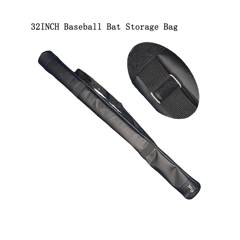 

32INCH/81.28CM Black Leather Baseball Bat Storage Bag