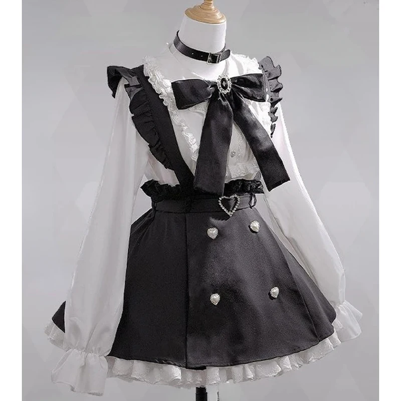 

Sweet Lolita Y2K Aesthetic Blouses Women Spring Lace Patchwork Harajuku Shirts Girly Kawaii Doll Collar Tops Blusas Camisas