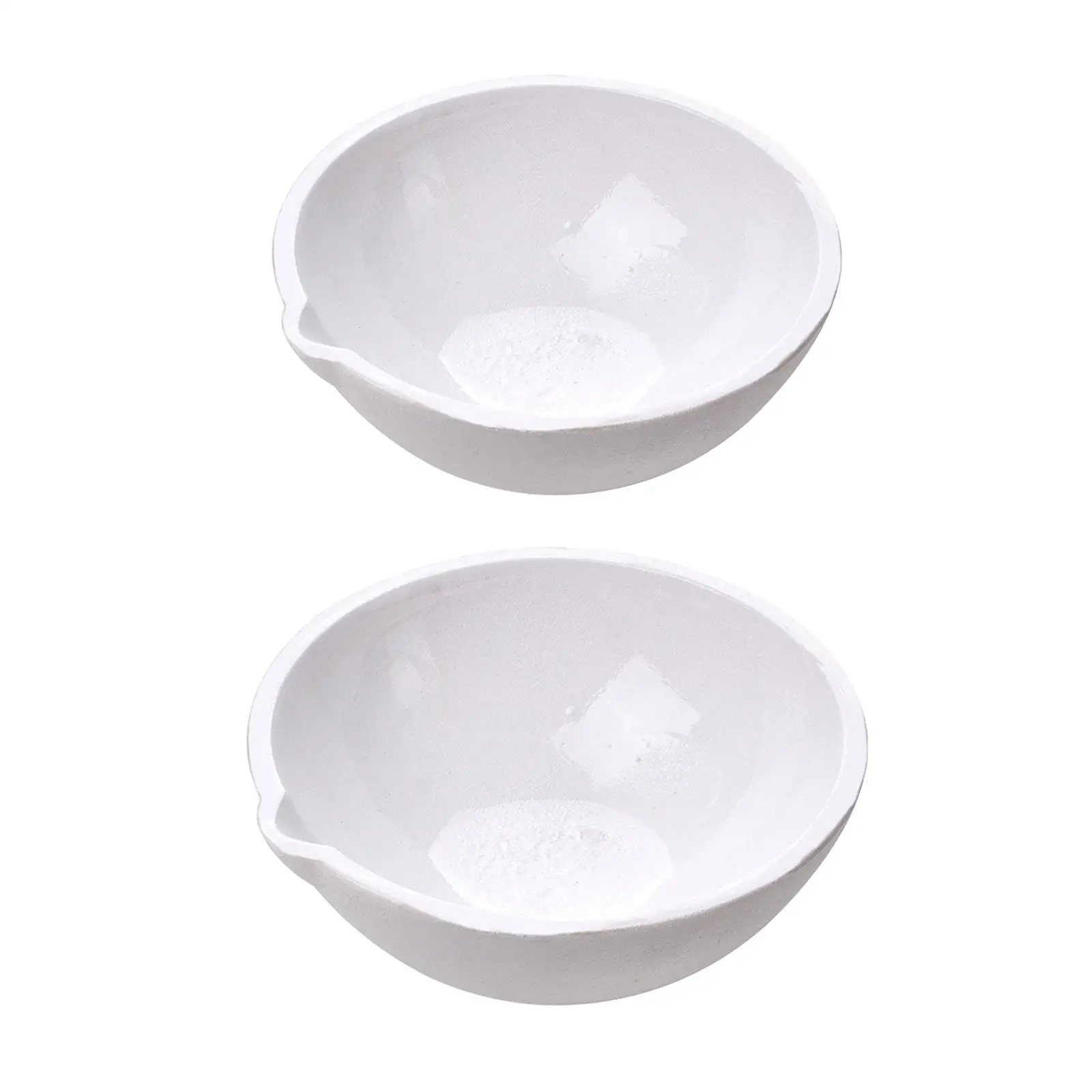 Quartz Crucible Bowl Melt Metal Casting Ceramic Dish High Temperature for Jewelry Crafting and Refining
