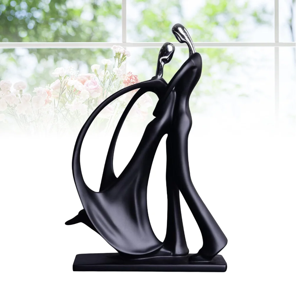 

Lover Resin Black Household Decoration Indoor Decorative Prop Stylish Home Ornament Desk Decoration