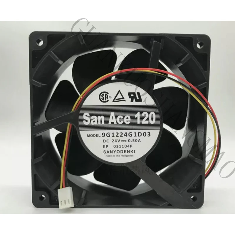 

HJY 1-piece Sanyo fan 9G1224G1D03 DC 24V 0.50A 3-pin