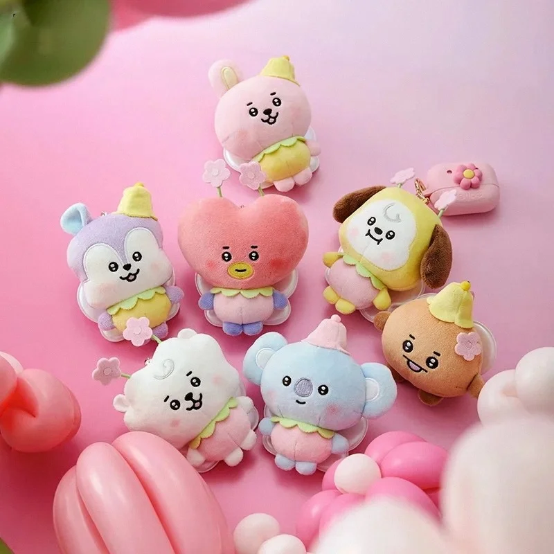 *BT21 Chimmy Cooky Koya Shooky Tata Creative Anime Peripheral Cartoon Keychain Personality Cute Backpack Decorative Doll Pendant