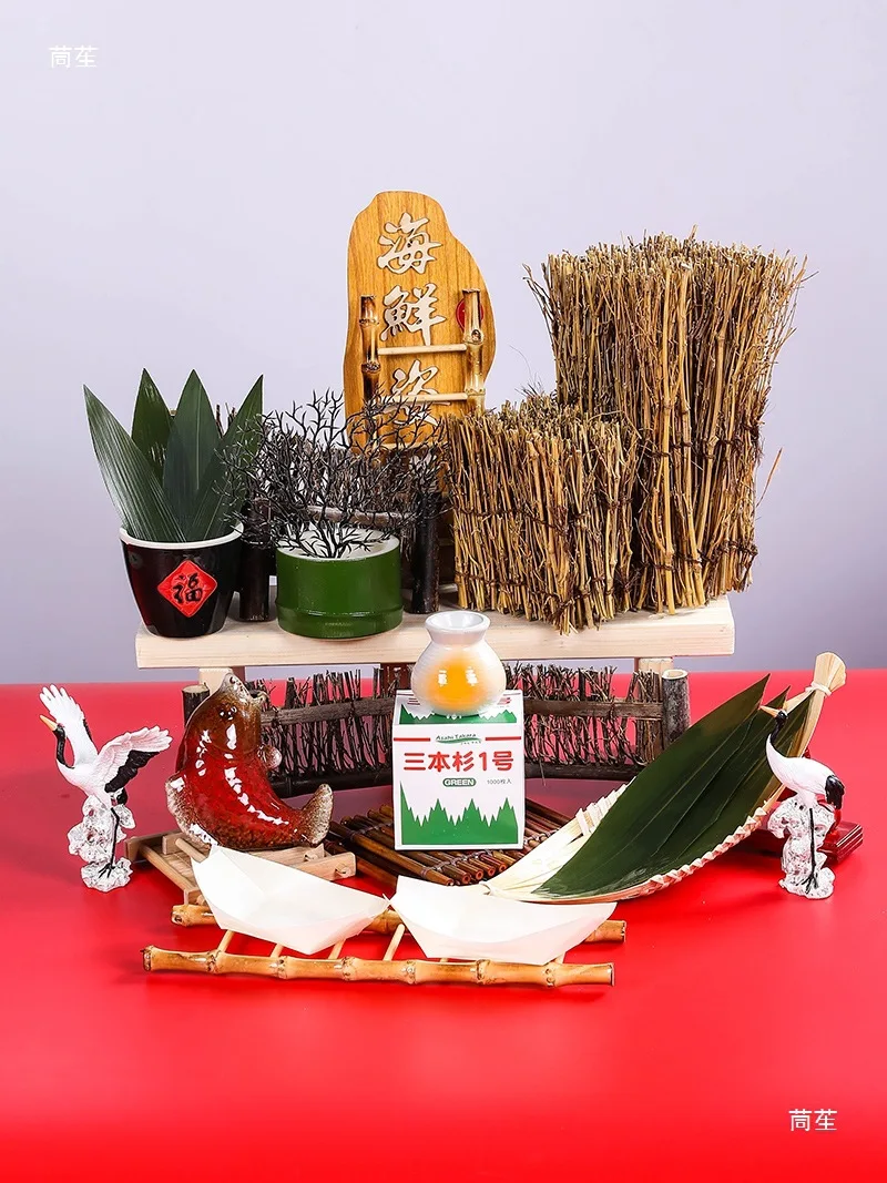 Hotel plate decoration flowers and plants sashimi platter decorative dishes decorative ornaments seafood posture decoration cate