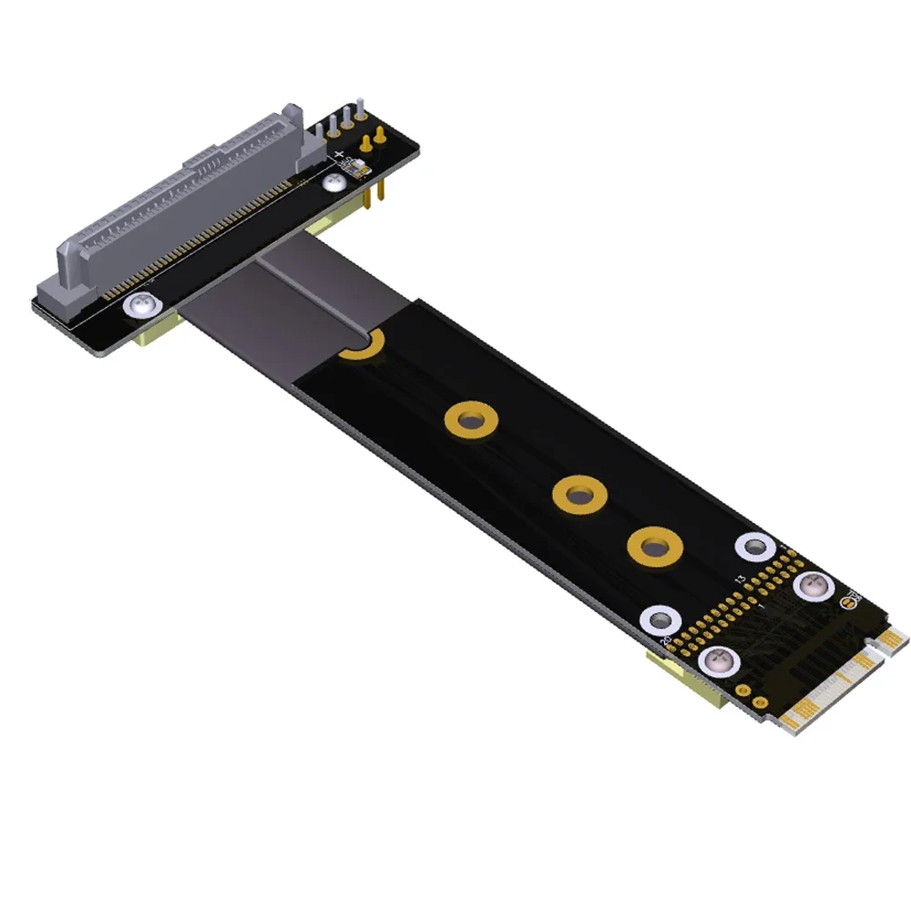 

U2 interface SFF-8639 ( U.2 ) to M.2 NVMe NGFF Key M key-M M2 Adapter Riser Card Ribbon extender Cable 30cm For U.2 NVME SSD