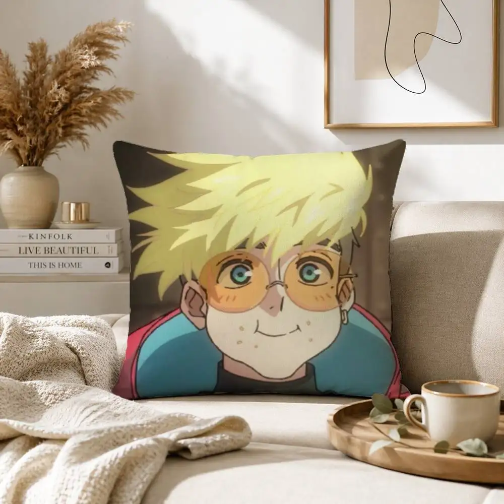 Anime T-TRIGUN STAMPEDE Pillow Case for Sofa Living Room Home office Decor Protective Cover