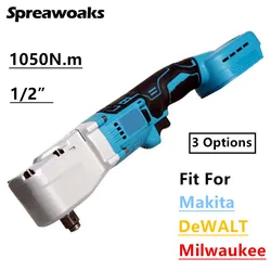 Cordless Elétrica Ratchet Wrench, Driver Remoção Parafuso Porca, 3 Opções, Dewalt, Milwaukee, Makita, 18V, 20V Bateria, 1 