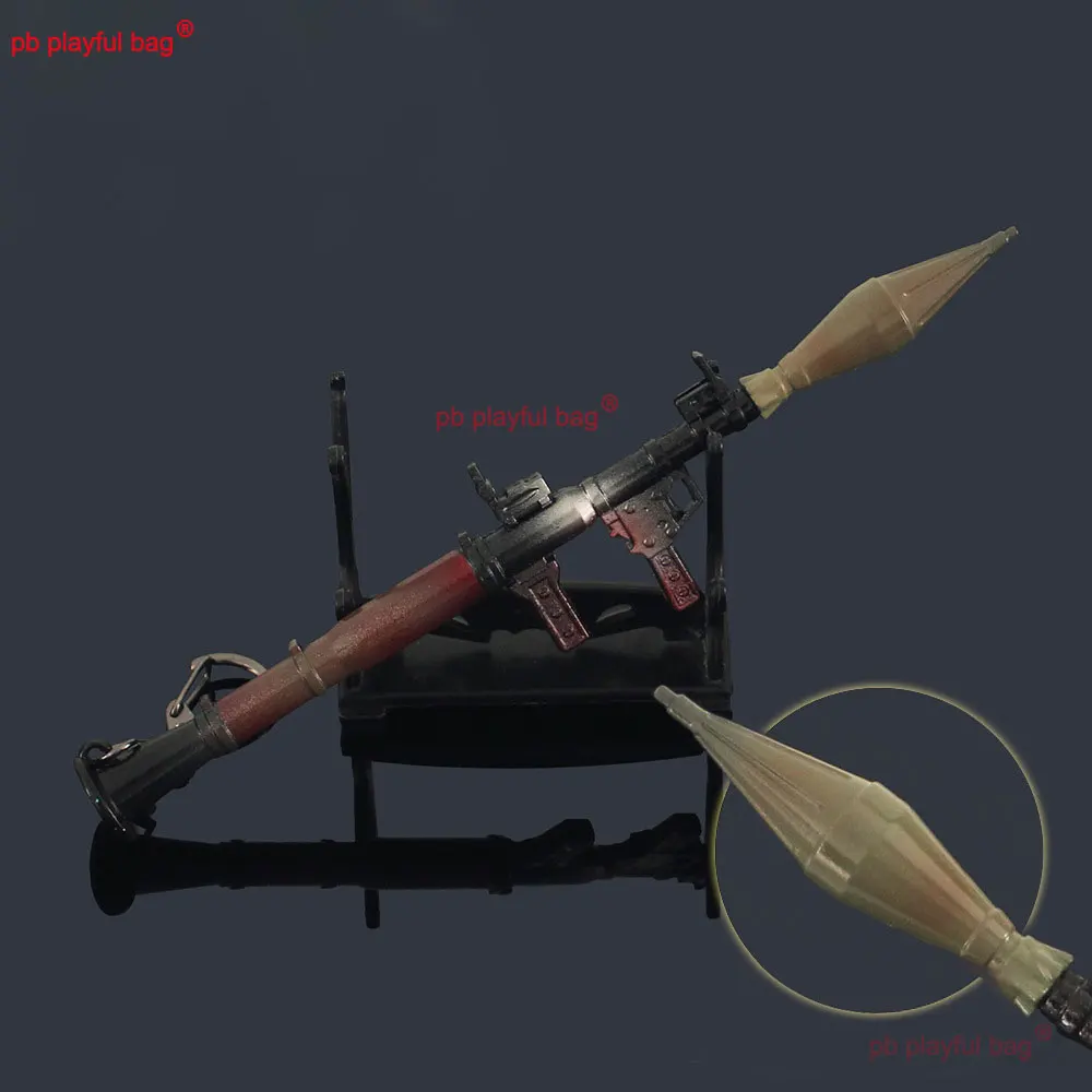 18cm odpinany PRG7 wyrzutnia rakiet Model stop mały pistolet brelok zabawka wisiorek figurki dzieci prezenty dekoracje HG370