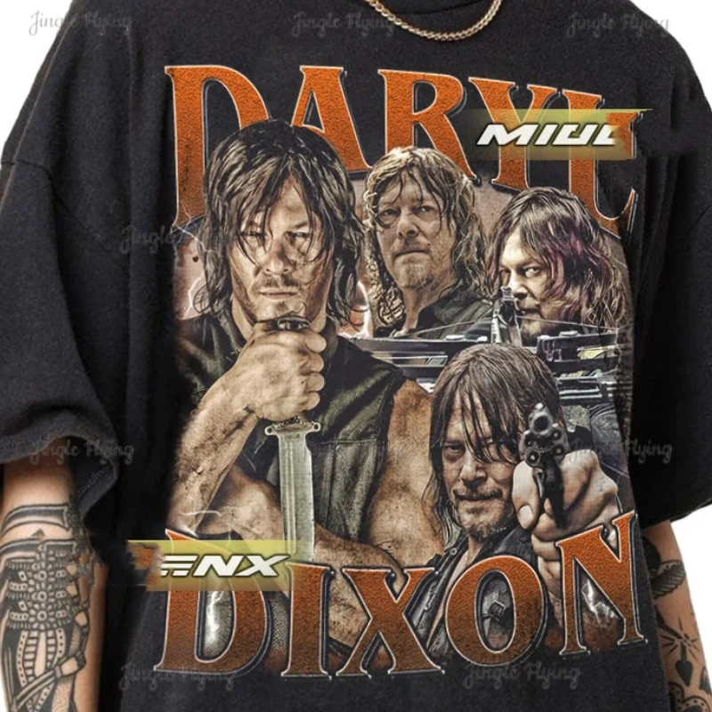 Daryl Dixon The Walking Dead Vintage T-Shirt For Women And Man Soft Unisex