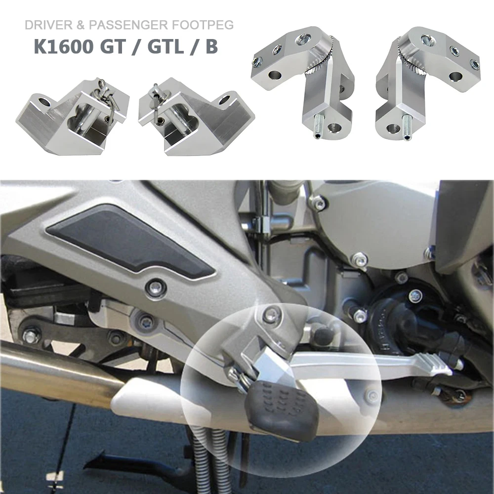

Motorcycle Driver Passenger Foot Peg Lowering Kits For BMW K1600GT K1600GTL K1600B Bagger K 1600 GT GTL B Lowering Kit Footpegs