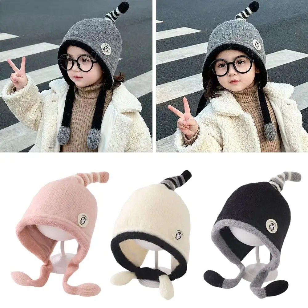 

Модные мягкие детские зимние шапки для детей 1-3 лет, вязаная крючком теплая вязаная шапка, милая шапка с героями мультфильмов для малышей